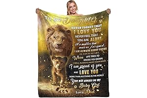 Best Daughter Blanket Gifts: Birthday Gifts for Daughter from Dad, 50"x60" Personalized...
