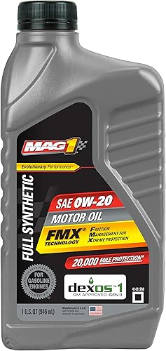 65834 Aceite de motor SAE 0W-20 completamente sintético - 1 cuarto de galón