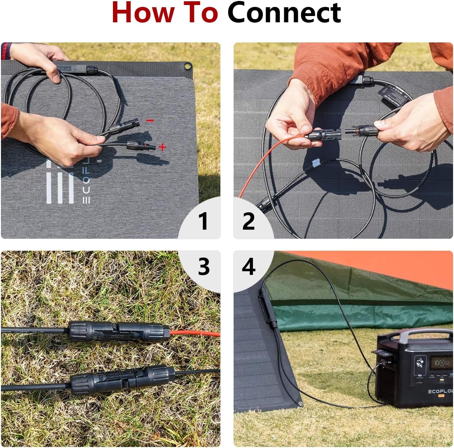 16FT Solar to XT60i Charging Cable Extension Cable Solar Connector to XT60i Adapter for RC Battery Drones Solar Generator EcoFlow River Delta Plus Pro Max Anker SOLIX 767 Portable Power Station
