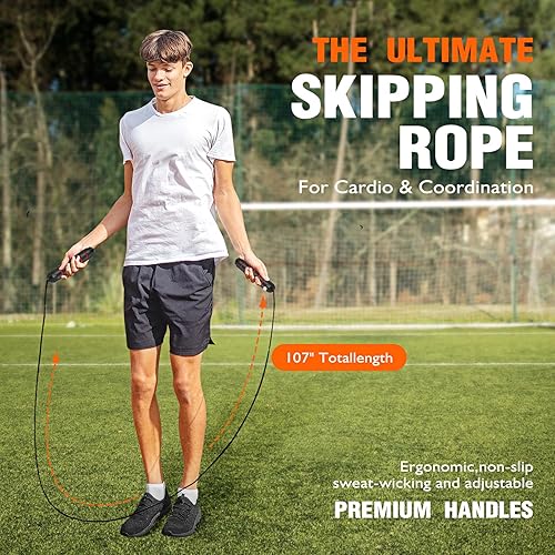 Miniatura 6 de Soccer Training Equipment, Speed Agility Training Equipment for Kids Youth Adults, 20ft Agility Ladder, 4 Hurdles, Jump Rope, 12 Soccer Cones,