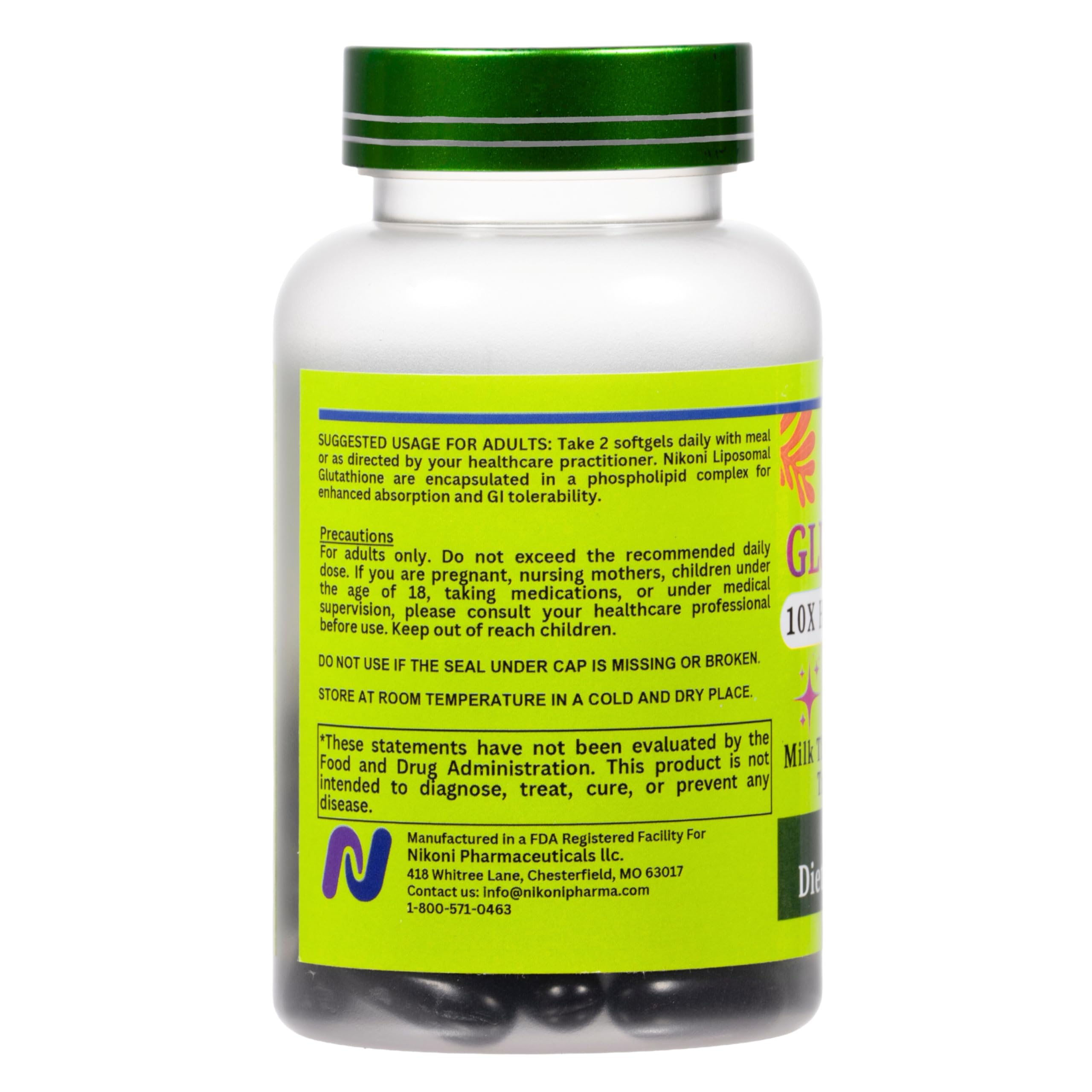 Amazon.com: Nikoni Liposomal Glutathione 2600 mg Supplement High Absorption Formula, Supports Detox and Immune- 120 Softgels : Health & Household Amazon.com: Nikoni Liposomal Glutathione 2600 mg Supplement High Absorption Formula, Supports Detox and Immune- 120 Softgels : Health & Household