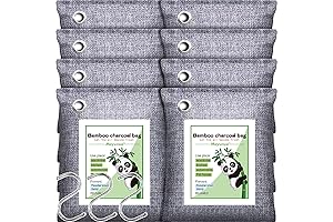 8 Pack Activated Charcoal Deodorizer Bags - Odor Absorber, Air Purifying Bag,...