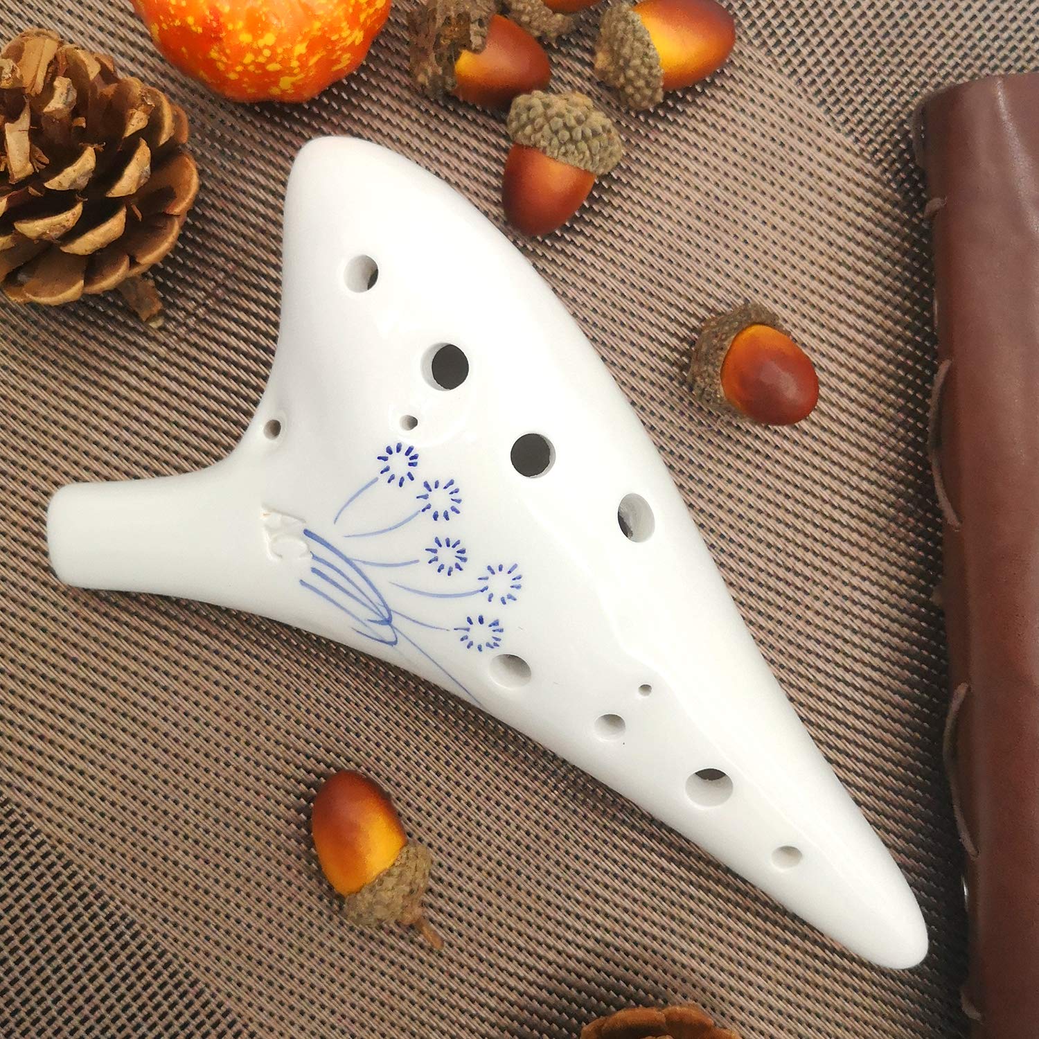 Cisolen Ocarina Alto C 12 Hole Ocarina Ceramic Ocarina Instrument Easy