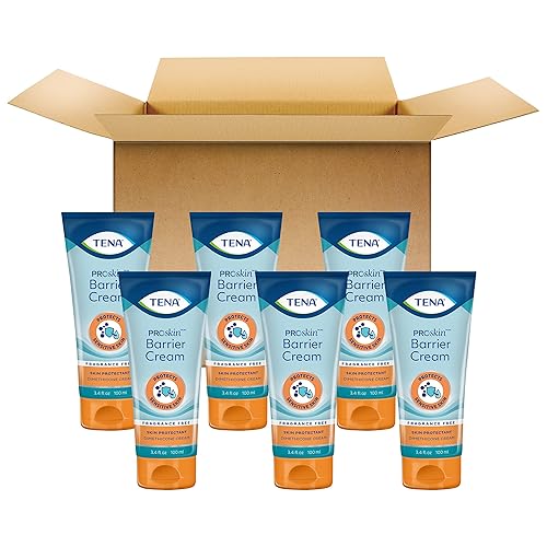TENA Crema barrera para protección contra rozaduras, ProSkin, 3.4 oz, paquete de 6