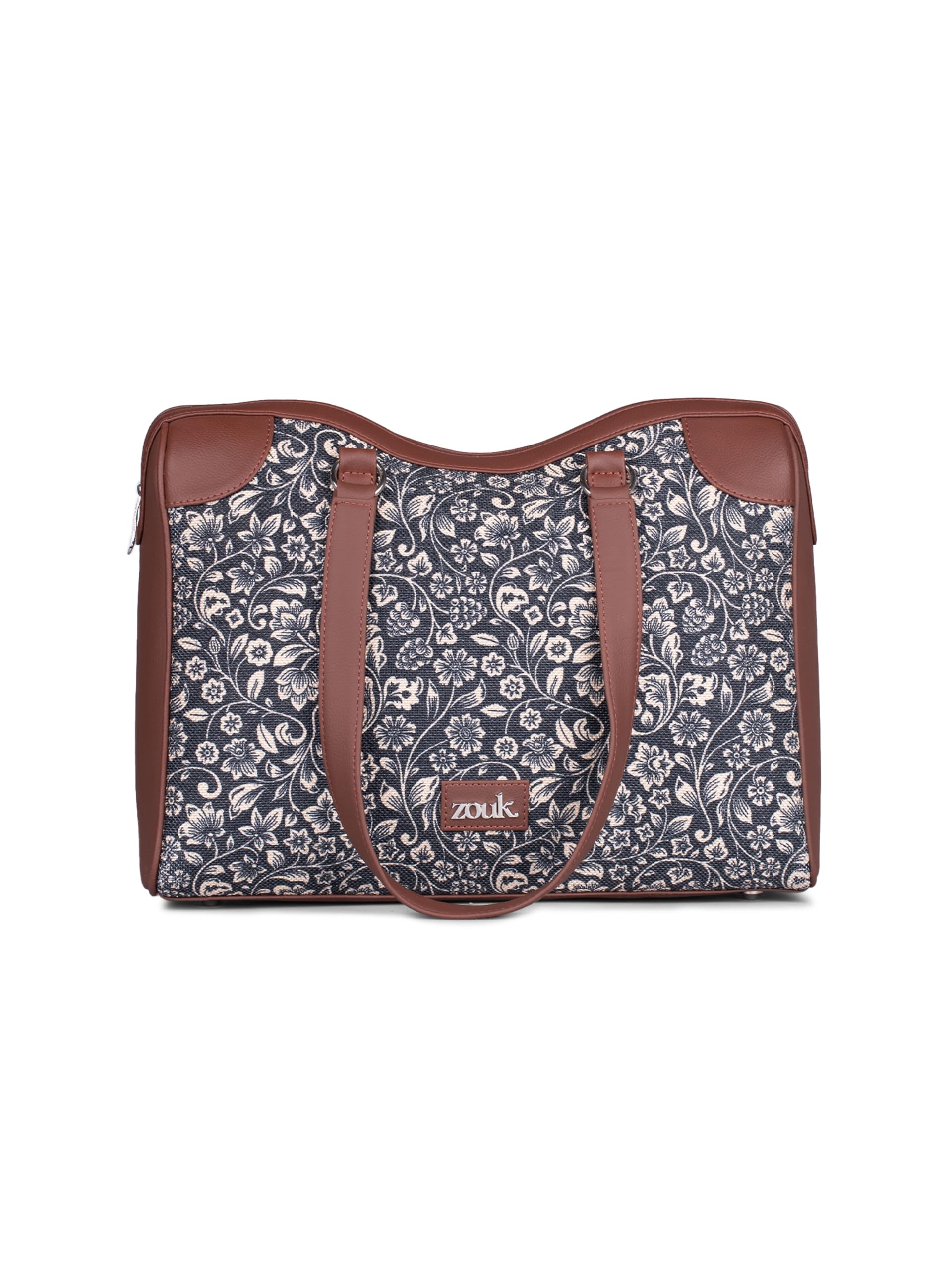 Women's Conference Office Bag | Jute | Vegan Leather Handcrafted Tote Bag Ideal For Work Office With Double Handle Straps-image-14