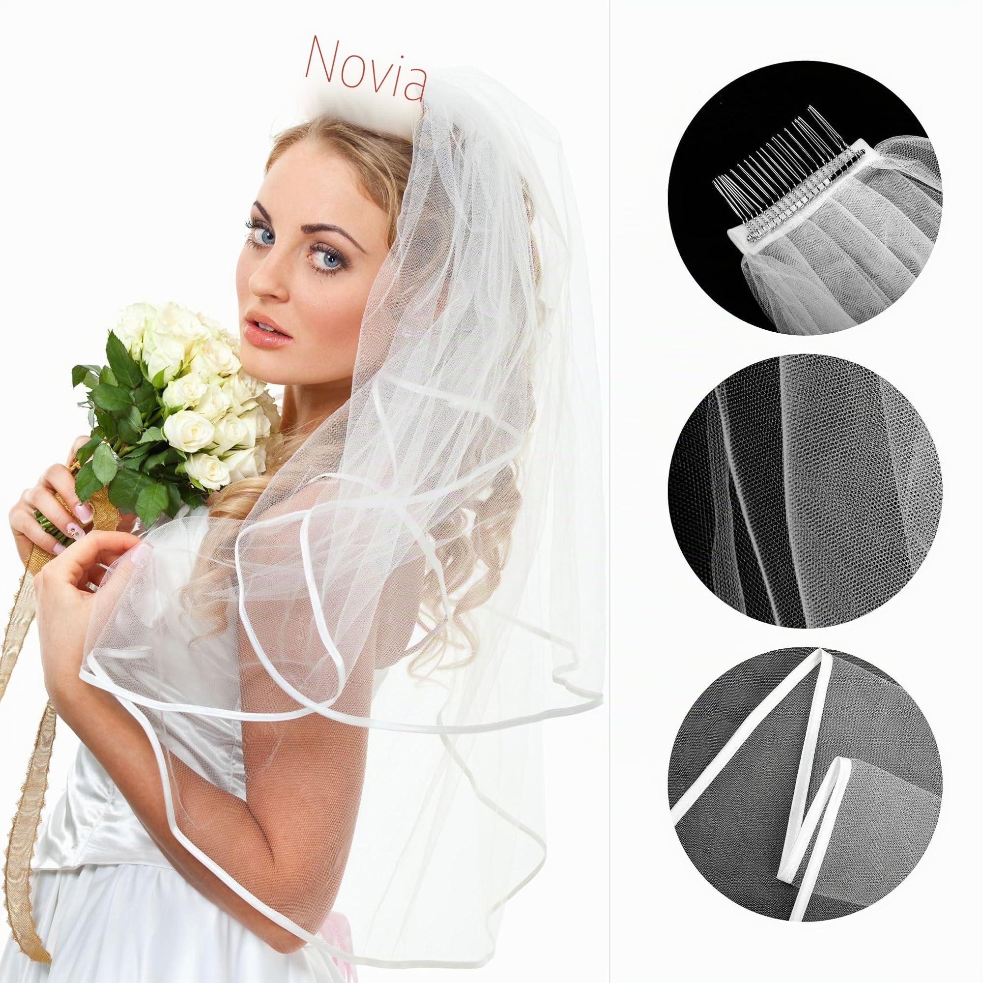 Set de accesorios para despedida de soltera de 15 piezas - Banda y velo para novia con tiara, Banda para novia con tatuajes, Banda y velo de tiara para despedida de soltera, accesorios para despedida