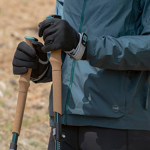 Miniatura 5 de Terrain Alpha Vertex Carbon - Bastones de trekking, bastones para caminar y senderismo, Glacier Melt