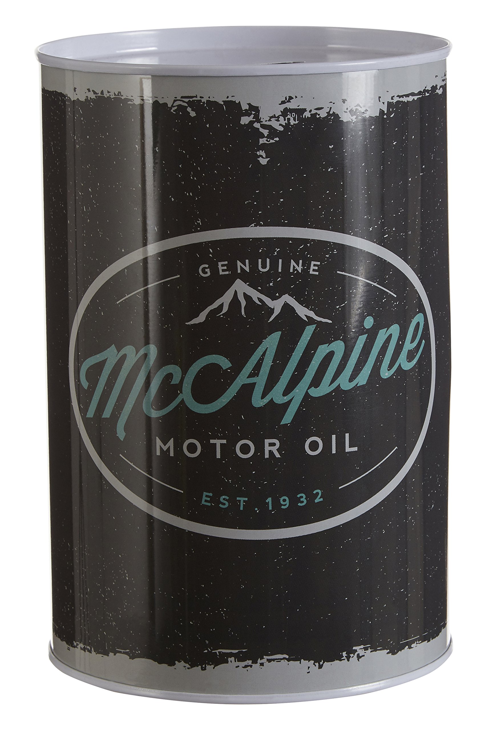 Premier Housewares 1411327 Hot Rod Money, Tin, Black, 10 x 10 x 15 cm