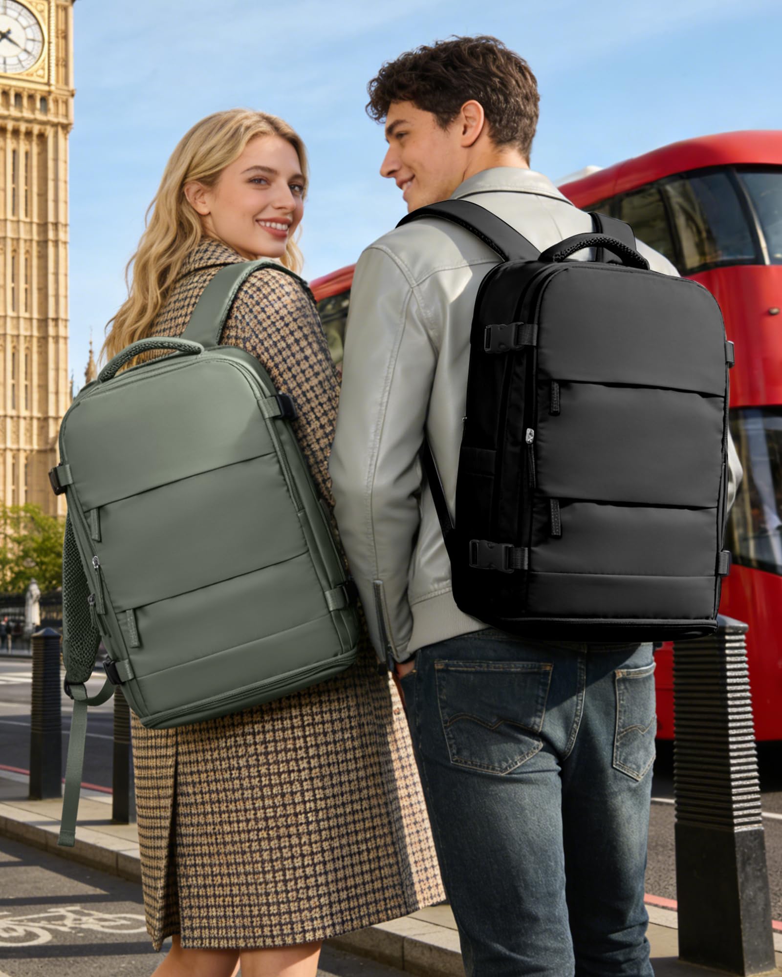 BJLFS Borse da Cabina per Ryanair 40x30x20 Bagaglio a mano Sottovuoto 40x20x25 Zaino da Viaggio con Sottovuoto impermeabile Donna Zaino Easyjet 45x36x20 Zaini Wizzair con porta scarpe