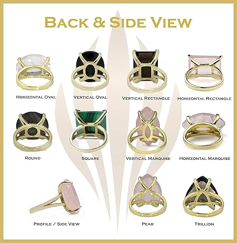 Miniatura 9 de Smoky Quartz Ring - Emerald Cut Gem Rings for Women - Vibrant Crystal Rings, Statement Rings, Fashion Rings, Birthstone Rings - Handmade Jewelry for