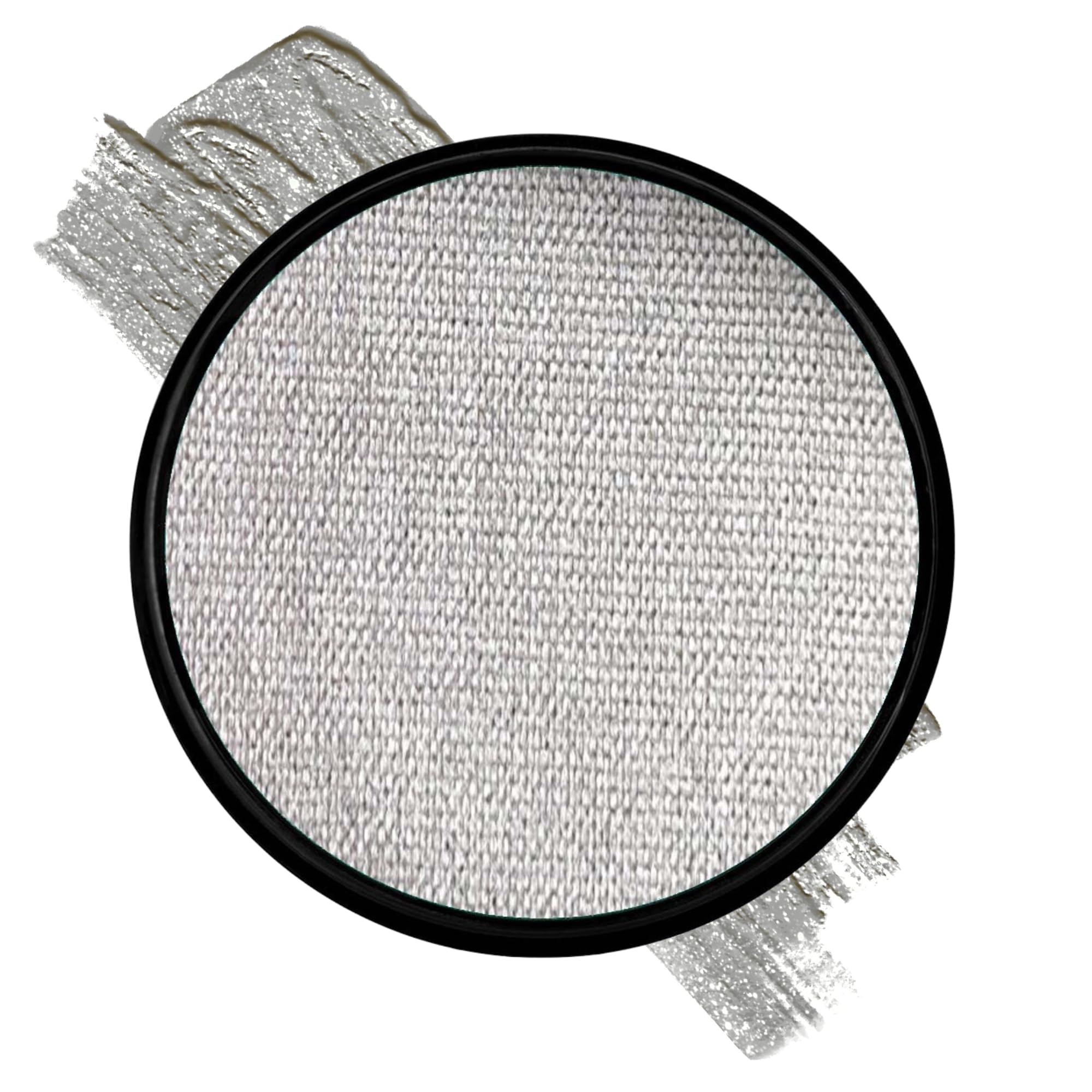 Mehron Paradise FX Metallics – Metallic Silver 1.4 oz | Professional Water Activated Shimmering Metallic Paint for Raves, Costumes, Special Effects,