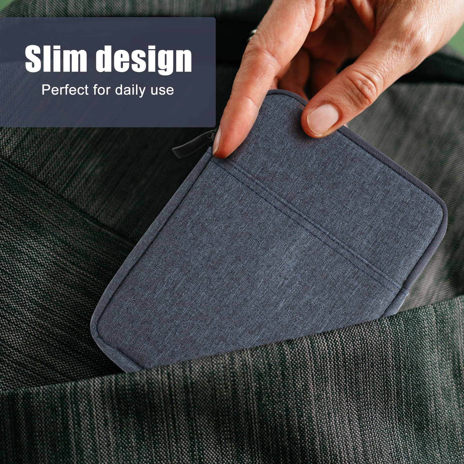 Custodia E Reader per Kindle Dispositivo da 6-7 Pollici, Custodia Protettiva per e-Reader Custodia Protettiva per Tablet Custodia per Kindle (Blu Navy)