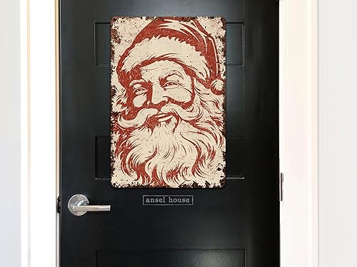 Miniatura 5 de Christmas Decoration Metal Santa Mantel Decor Art Sign