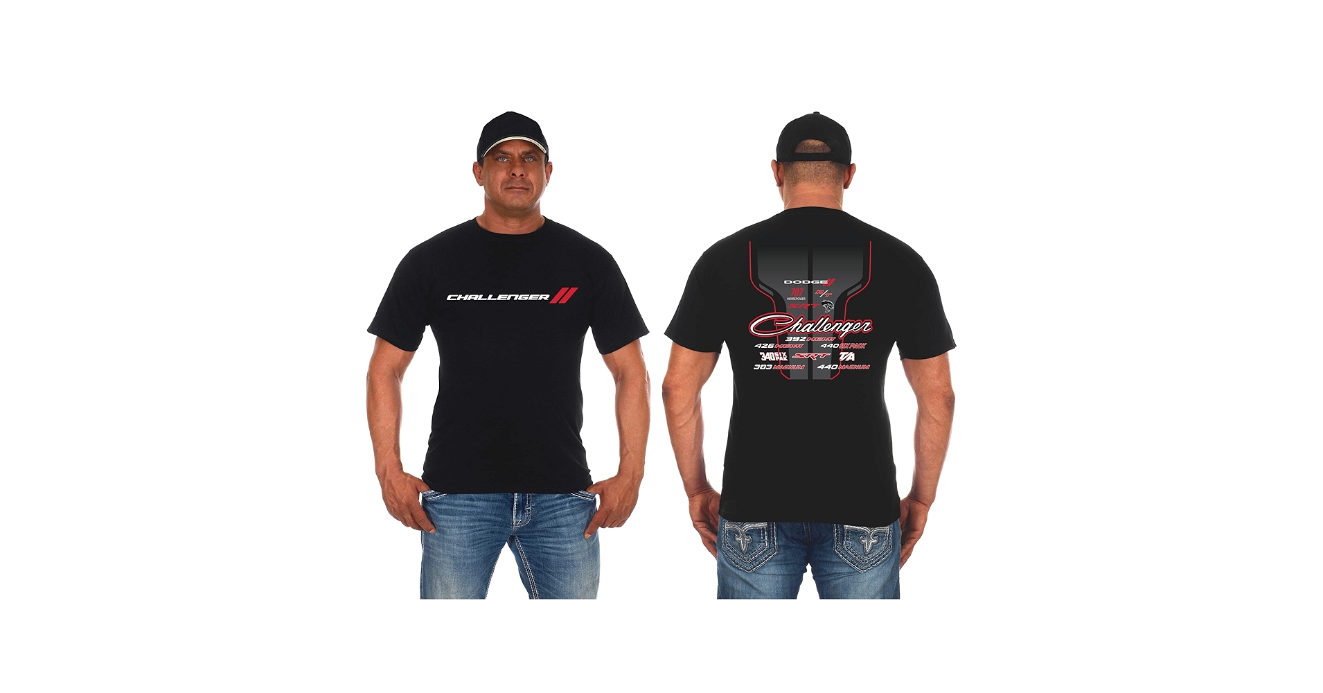 トップス CHALLENGER MOTOR TEE BLACK Amazon.com: JH Design Men's Dodge Challenger T-Shirt Short