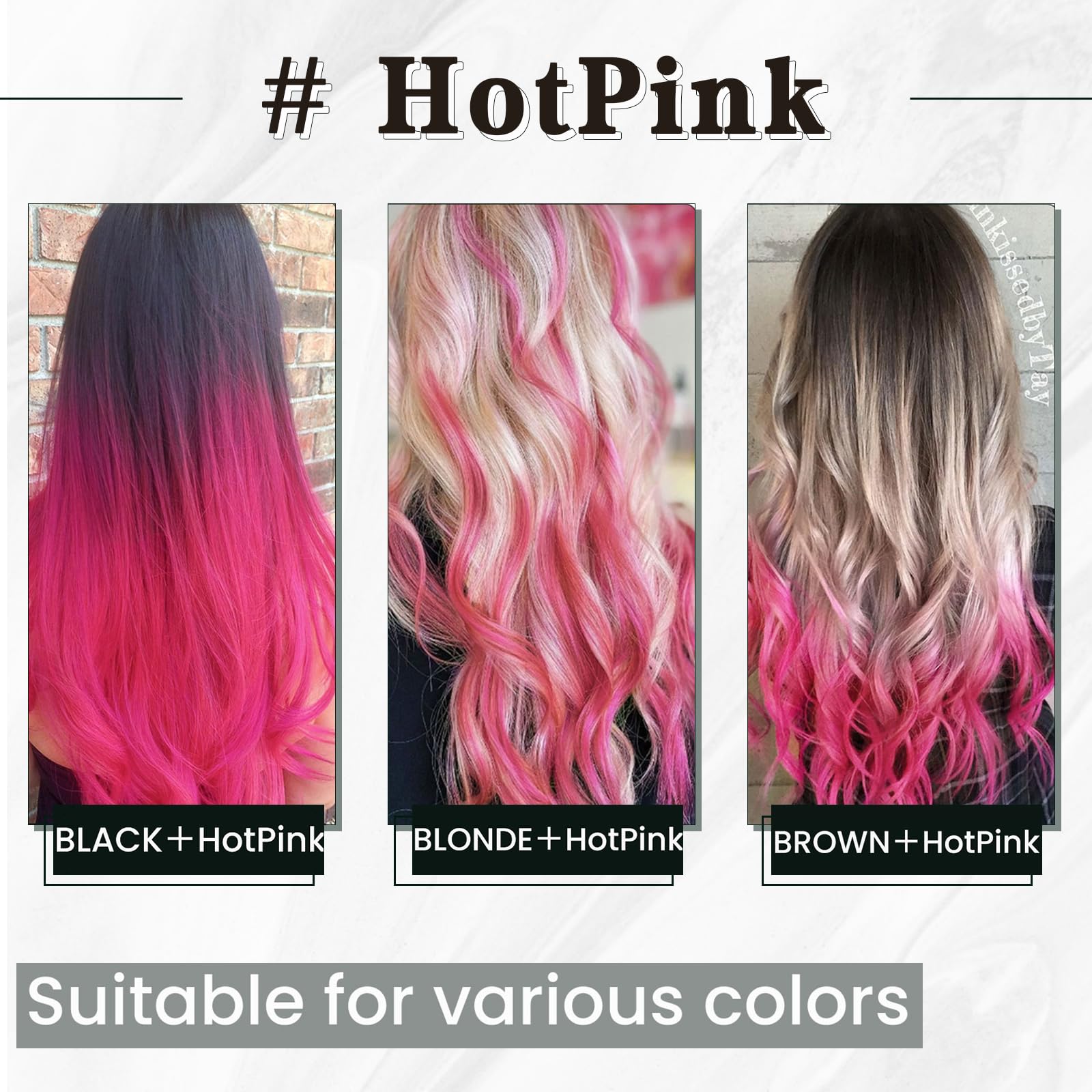 RUNATURE Micro Beads Hair Extensions Real Hair Purple Remy Micro Ring Hair Extensions Invisible Remy Straight Micro Hair 14 Inch 25g/25strands #Purple — view 122
