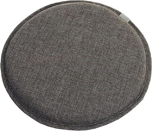 Cojín de asiento redondo con lazos, funda de cojín transpirable de 13 pulgadas, cojín de tatami, cojín para silla de cocina, hogar, oficina con
