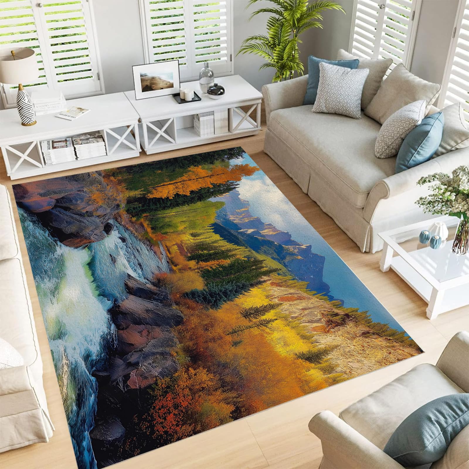 Tapis salon lavable antidérapant pour en finir avec les taches