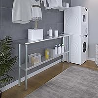 Vista 128 de Mesa de trabajo de acero inoxidable, mesa de metal