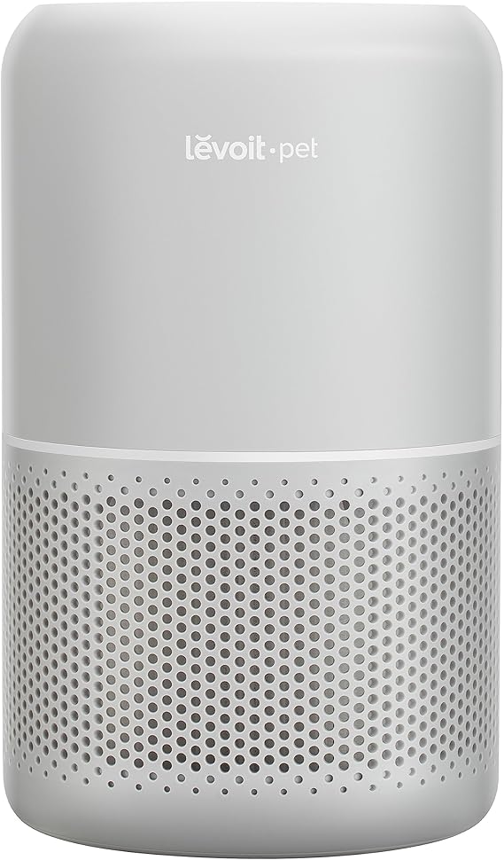 LEVOIT Air Purifier for Pets, Home, Large Rooms, and Bedrooms, HEPA Sleep Mode, AHAM VERIFIDE, Efficient Filter for Pet Dander, Odors, Captures Smoke, Dust, Mold, Pollen, Pet Lock, Core P350-P, Grey