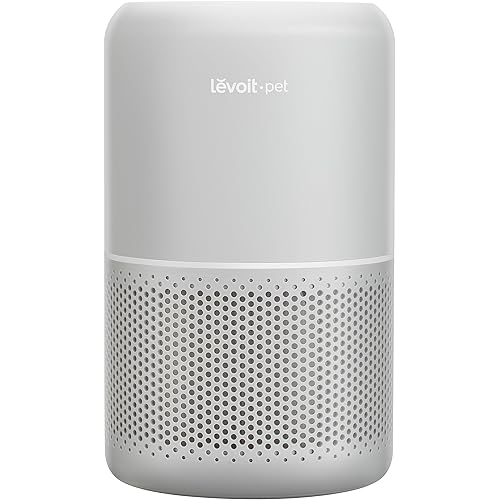 LEVOIT Air Purifier for Pets, Home, Large Rooms, and Bedrooms, HEPA Sleep Mode, AHAM VERIFIDE, Efficient Filter for Pet Dander, Odors, Captures Smoke, Dust, Mold, Pollen, Pet Lock, Core P350-P, Grey