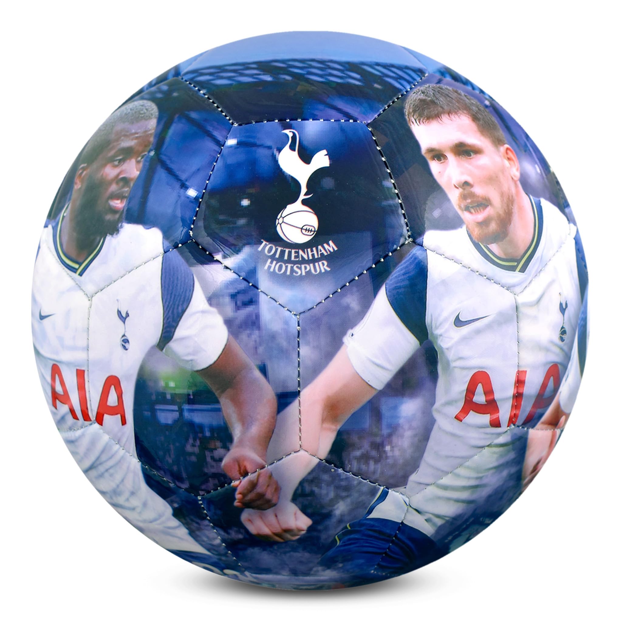 North London Whites Hotspur FC Players Photo Football, 69L x 69W cm - Image 3