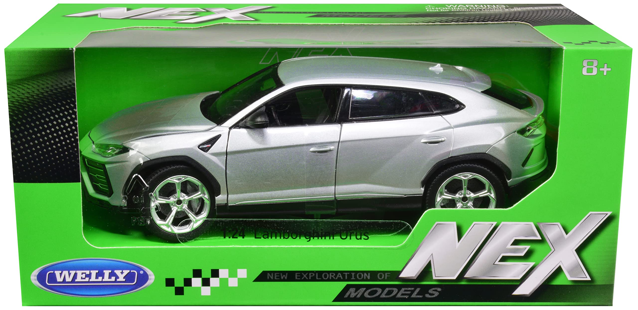 NEX MODELS ダイキャストカー　1/24 Amazon | Welly Lambo Urus グレーメタリック NEXモデル 1/24 ダイ