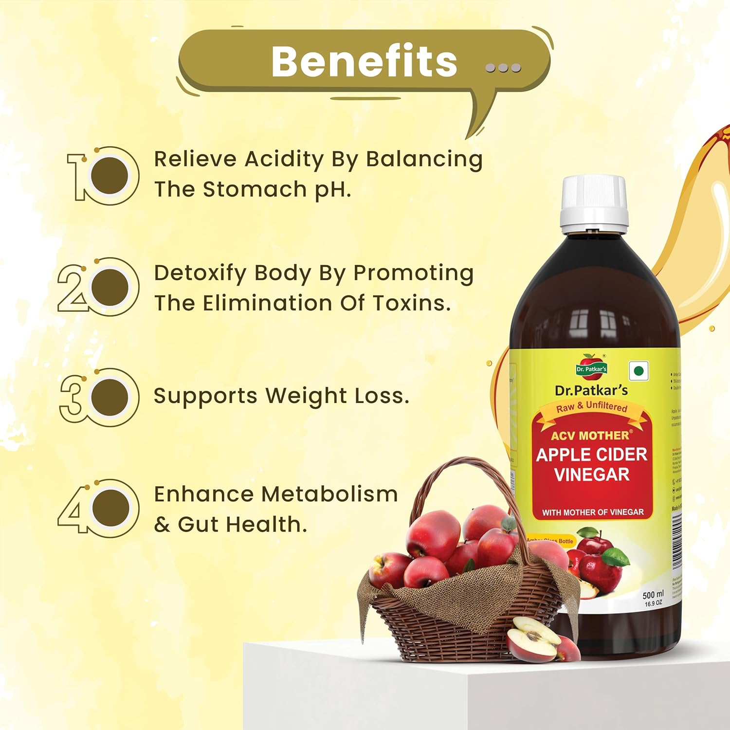 Buy Now Dr. Patkar'S Apple Cider Vinegar With Mother Vinegar | Unfil... 5 Buy Now Dr. Patkar'S Apple Cider Vinegar With Mother Vinegar | Unfil...