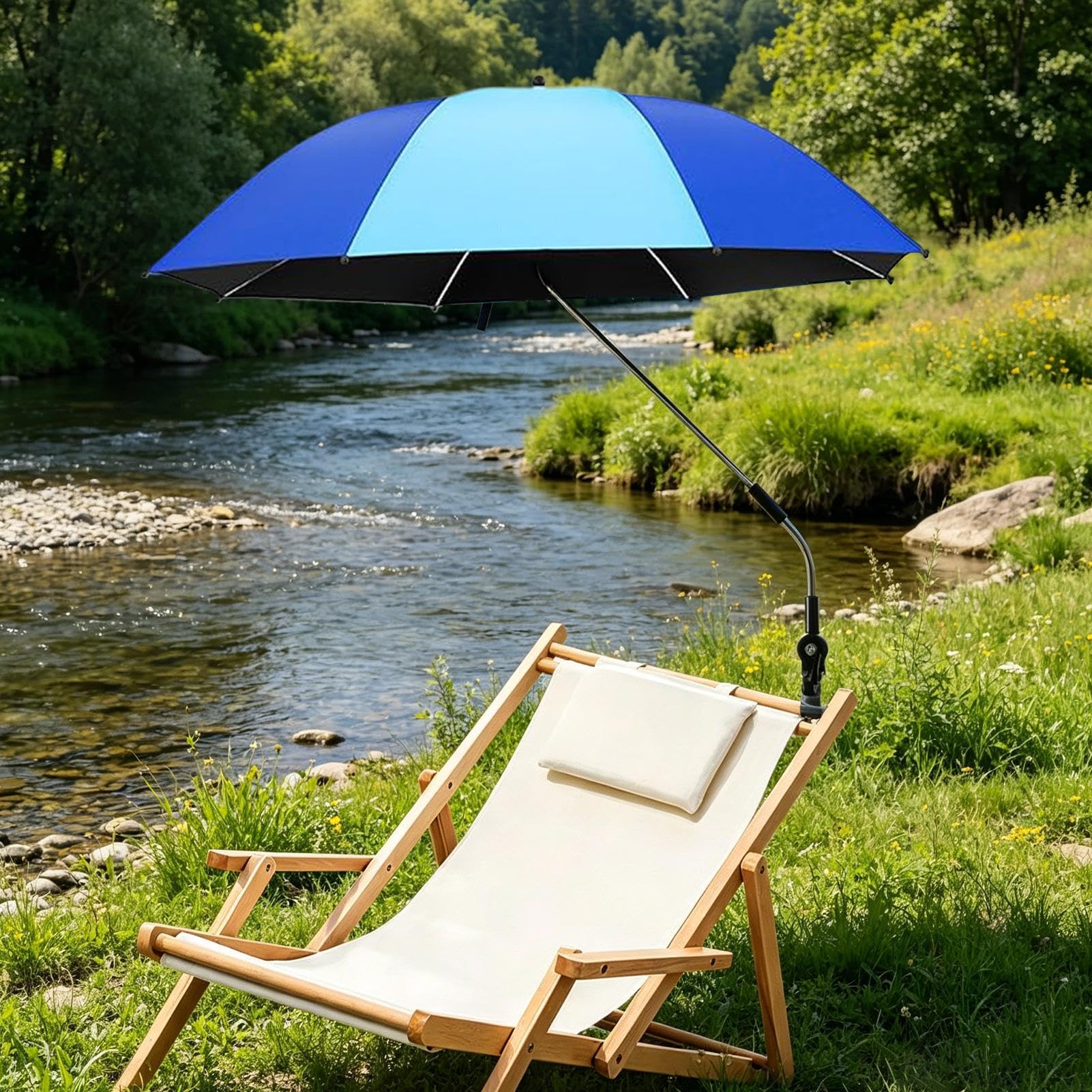 Parasol na krzesło plażowe Klipsowany daszek przeciwsłoneczny | Parasol Z Zaciskiem Do Poręczy Krzesła Na Taras Plaża Wakacje Podwórko Ogród Na Zewnątrz Kemping Balkon