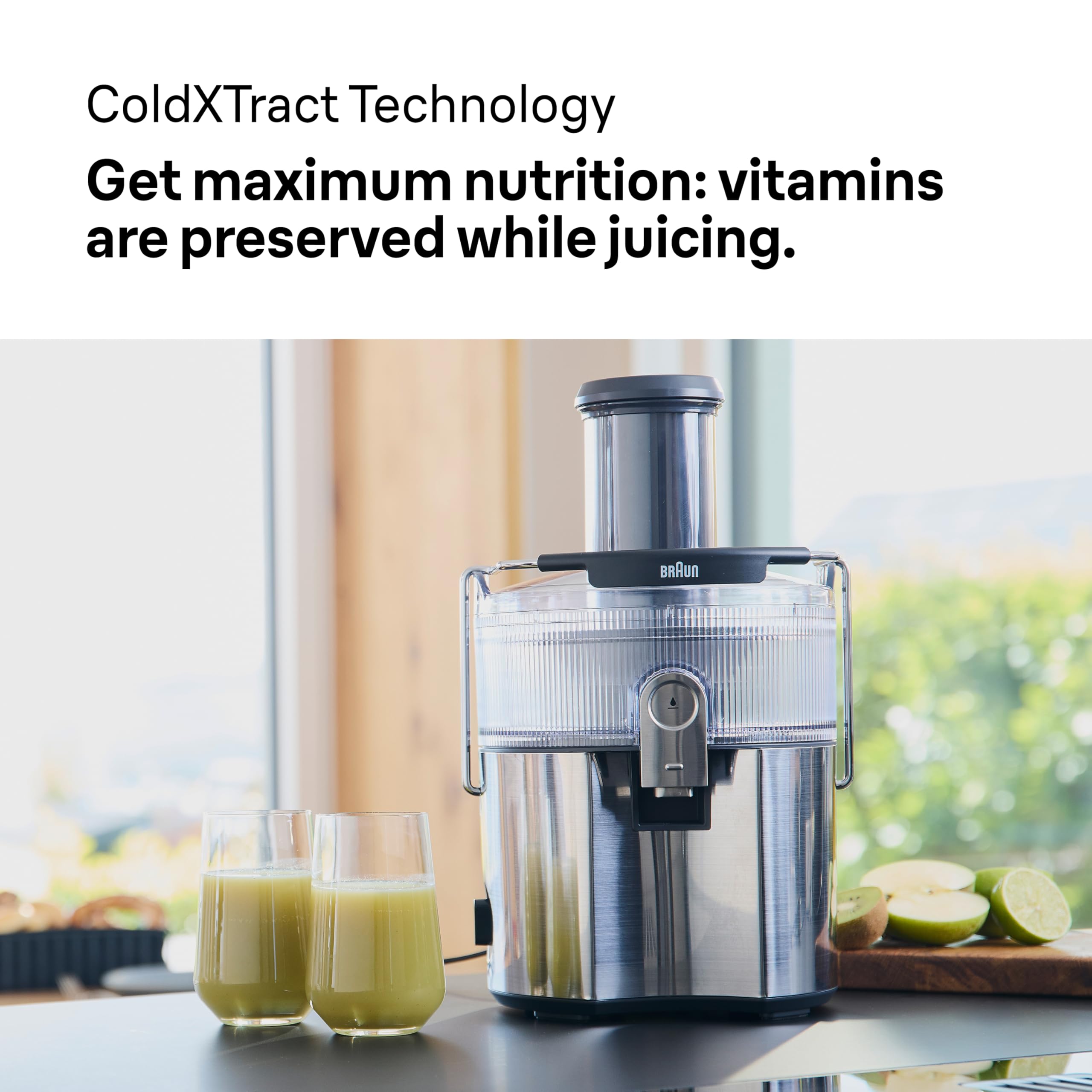 Braun MultiJuice 7 SJ7000, Centrifugeuse Technologie Remplissage Anti Goutte