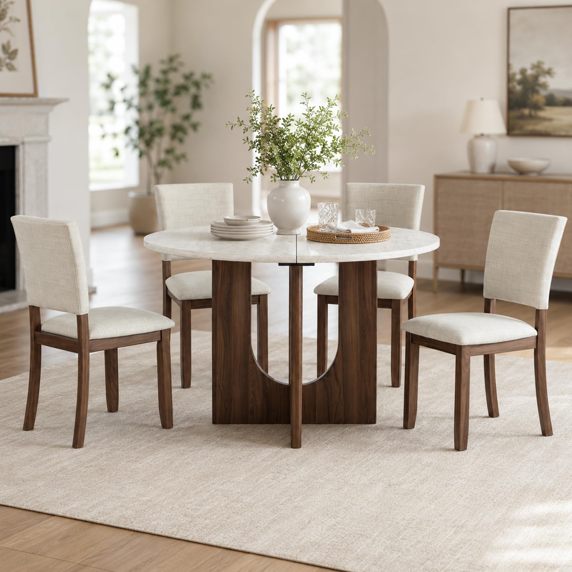 Stella Mia 5-Piece Round Dining Table Set