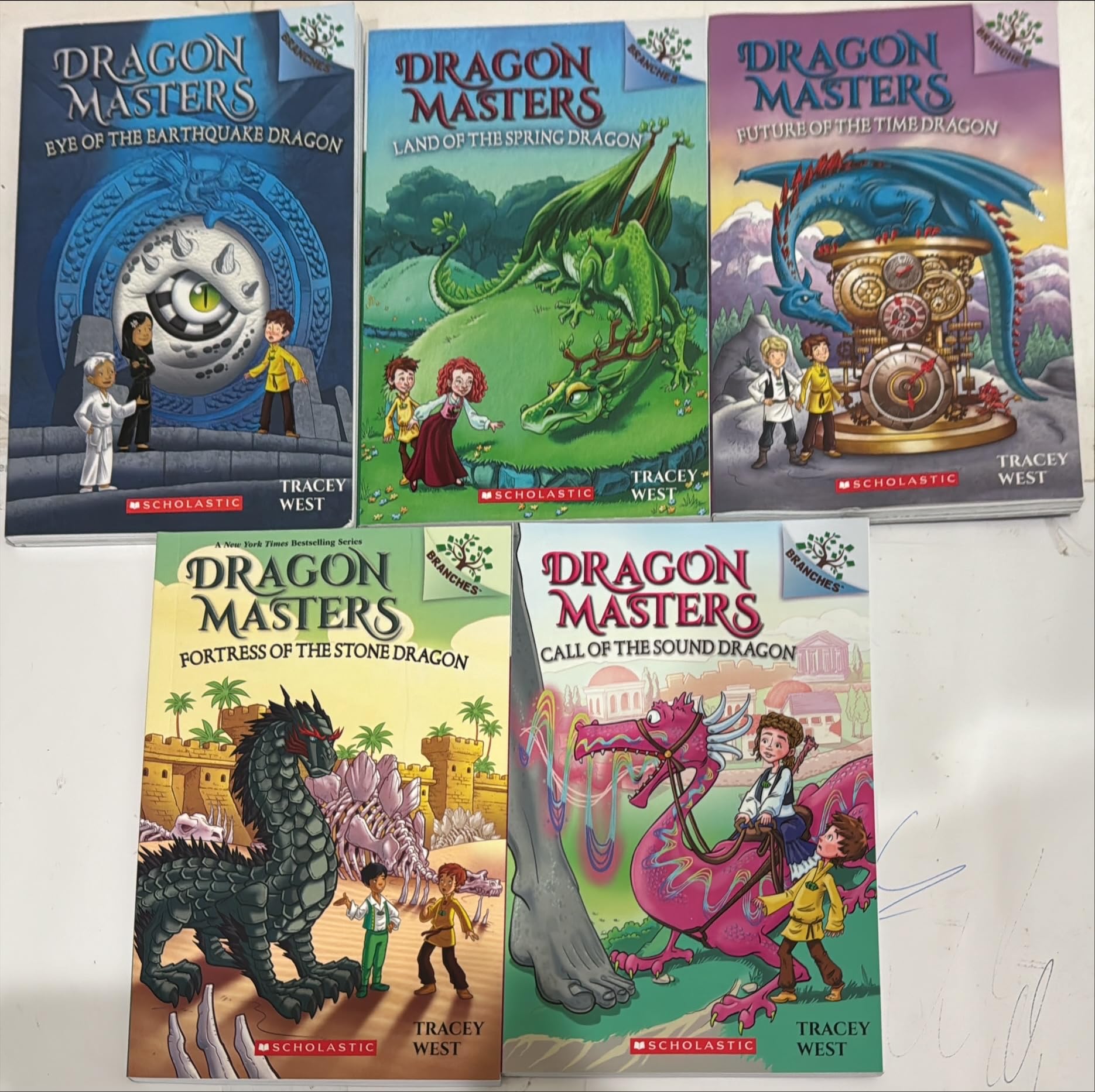Dragon Masters 5-Book Collection, Volumes 13-17: Eye of the Earthquake, Land of the Spring, Future of the Time, Call of the Sound, Fortress of the Stone.