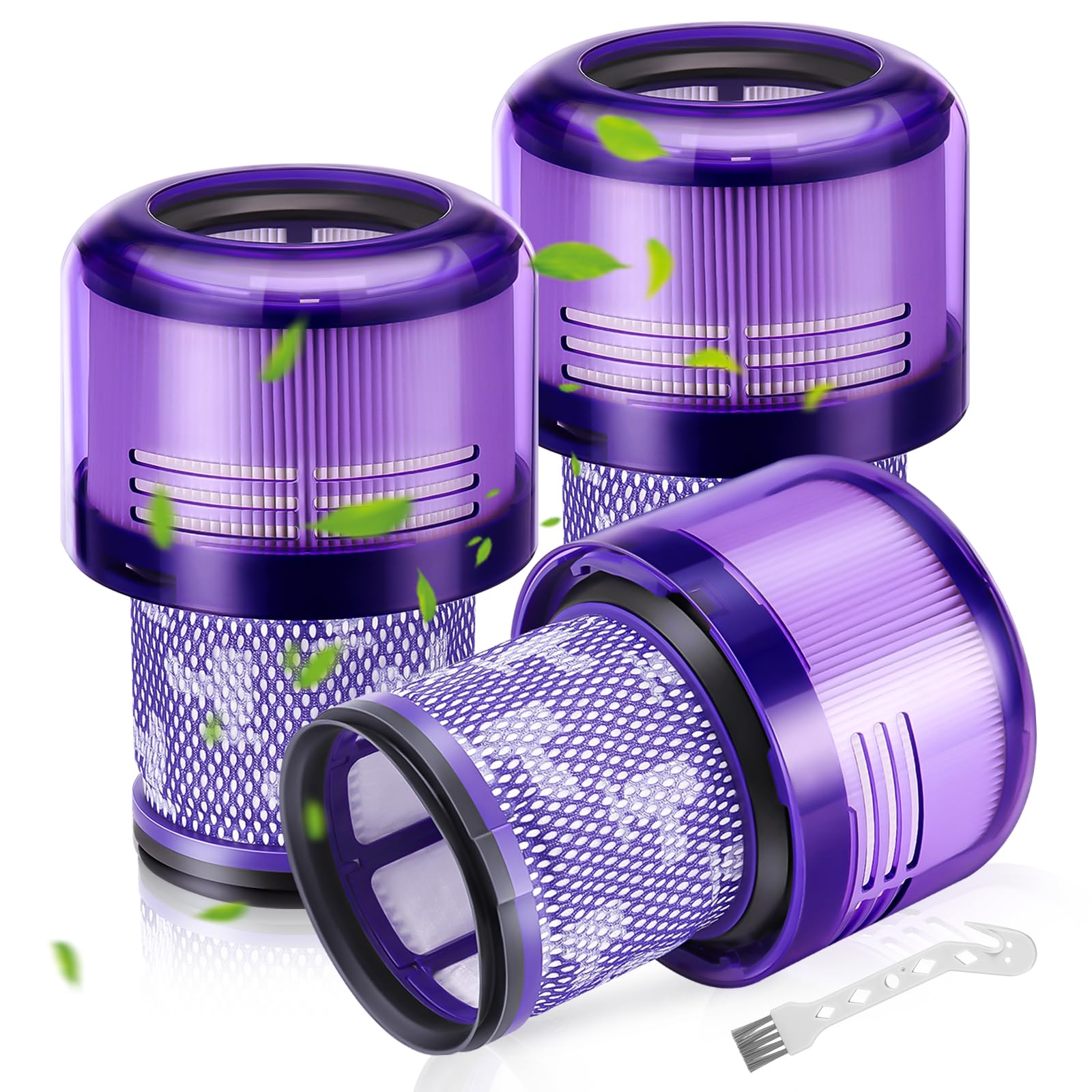 Filter für Dyson V11, 3 Stück Ersatz Filter für Dyson V11 Animal/Absolute/Torque Drive/Fluffy/Extra/Complete Pro/ V15 Detect/ SV14 SV17 SV22 Akku-Staubsauger, Ersetzen Sie # DY-970013-02 & 97001302