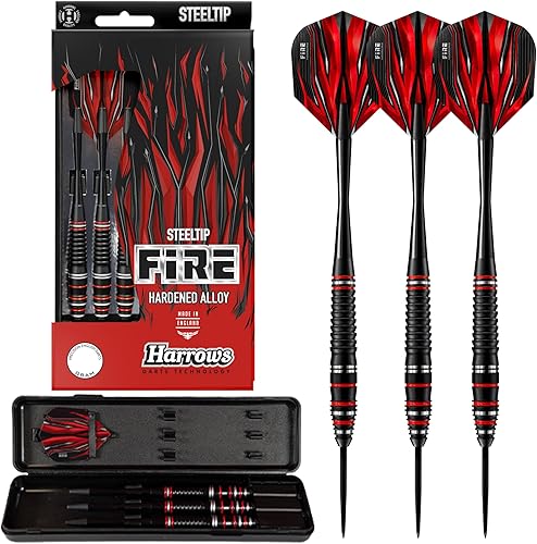 Miniatura 1 de Harrows Juego de dardos de punta de acero de aleación de alto grado Fire