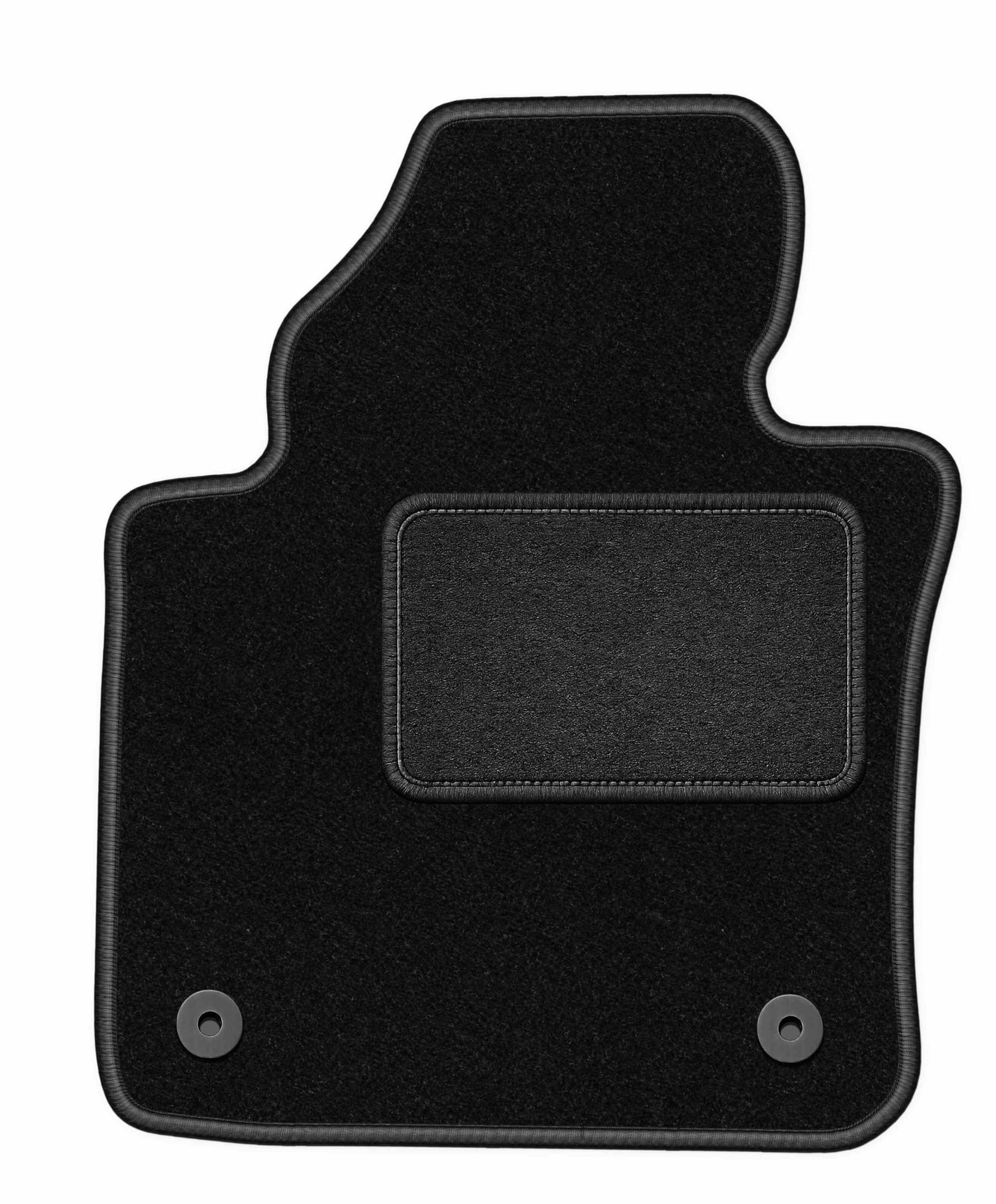 Czarny dopasowany dywanik kierowcy, pasuje do: Volkswagen Touran I 2FL Minivan (2010-) wycieraczka strona kierowcy welurowe dywaniki samochodowe