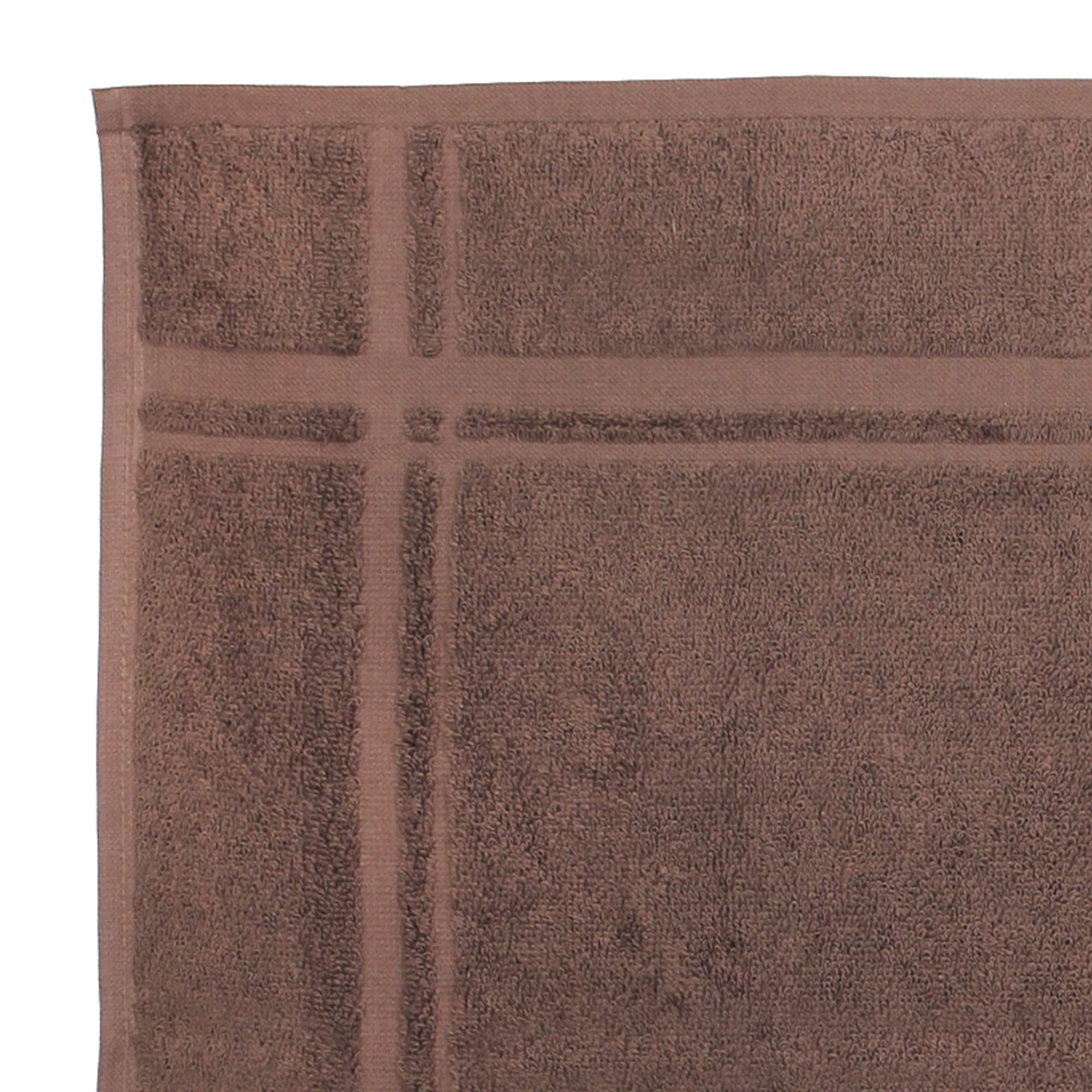 Set di 2 strofinacci da cucina in spugna, 50 x 50 cm, quadrati, marrone