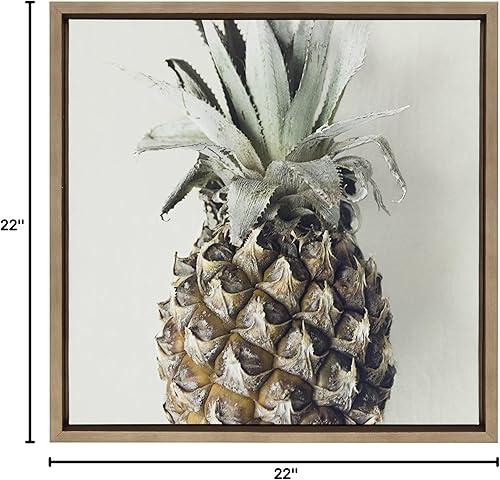 Miniatura 7 de Kate and Laurel Sylvie Solo Piña 24x24 Oro Lienzo decorativo para pared por F2 Images