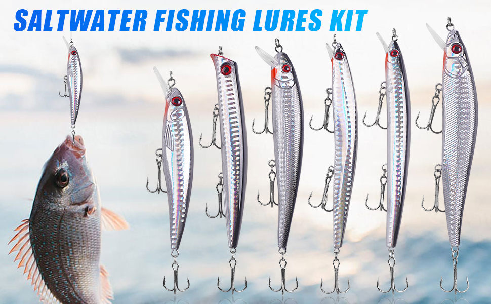 amazon striper fishing lures Amazon.com : Saltwater Fishing Lures Kit,6pcs Jerbaits Striped Bass Fishing  Lure Hard Minnow Lures Surf Fishing Jerkbait Popper Plugs Striper Lures  Inshore Offshore Saltwater Fishing Lures Set : Sports & Outdoors