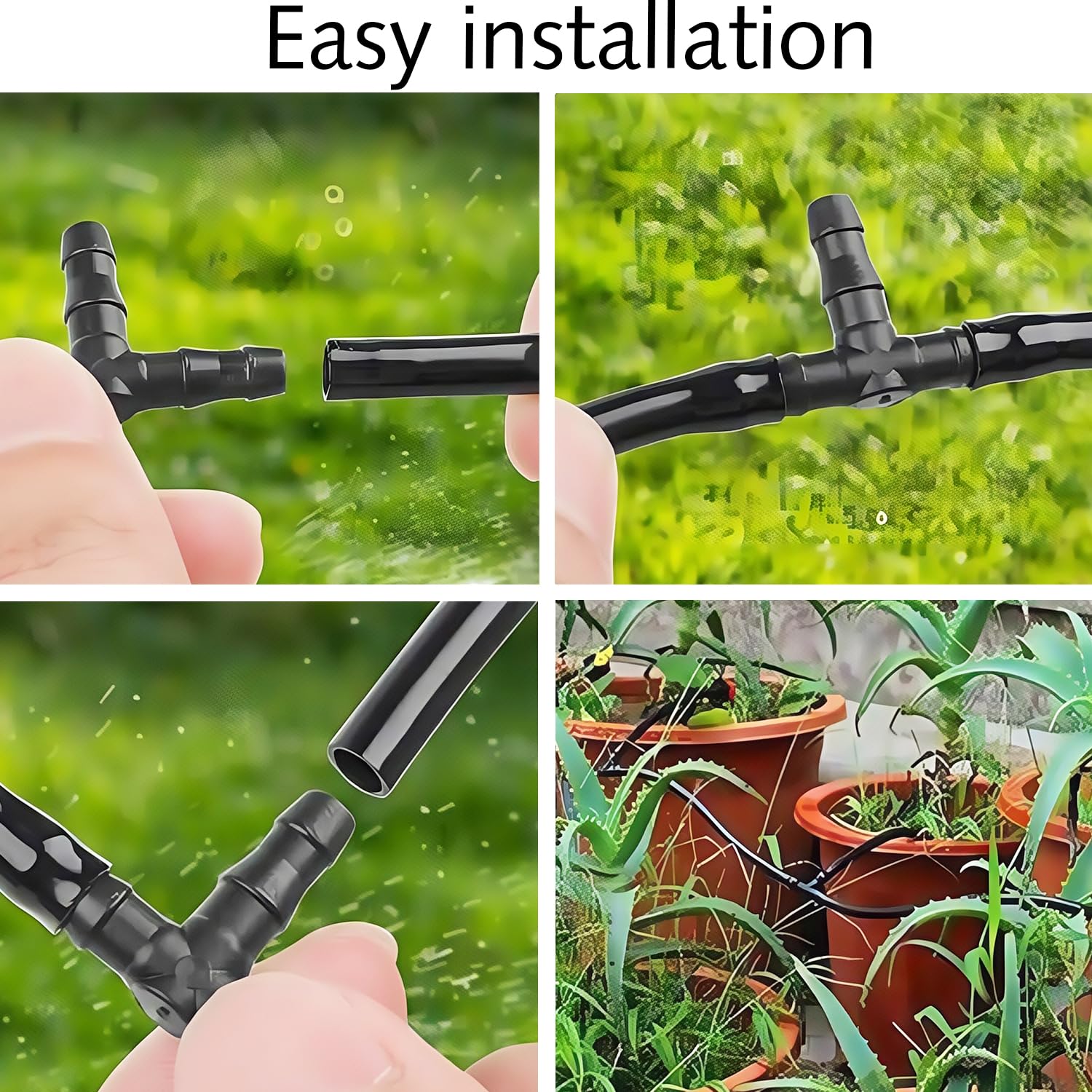Lot De 80 Raccords En T Pour Tuyau D'Arrosage 3/5 Mm - Irrigation Goutte à Goutte - Sans Outil