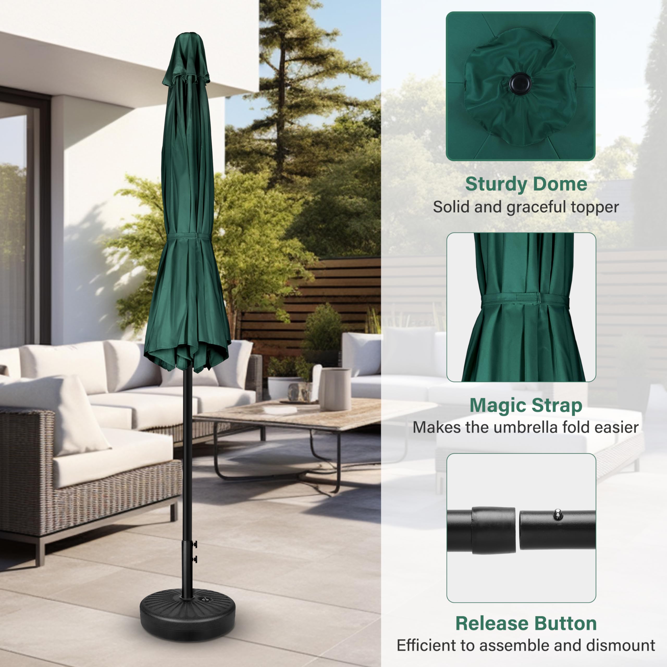 Amazon.com : Simple Deluxe 7.5ft Patio Umbrella Outdoor Table
