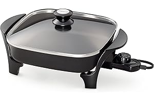 Presto 06626 11-Inch Electric Skillet with Glass Lid