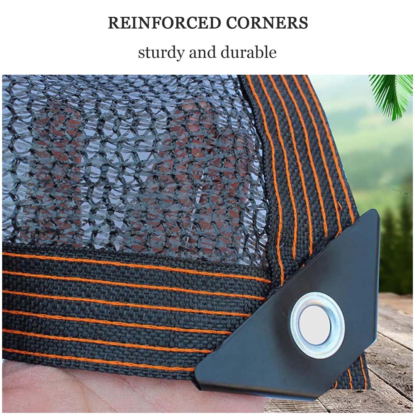 Shade Netting, Sunshade Sail, Outdoor Garden Shade Net, Sunblock Shade Cloth, 2x3/3x4/4x5/5x6/6x8m Canopy Awning, Black Privacy Net,Black-2x5m(6.6 * 16.4ft)
