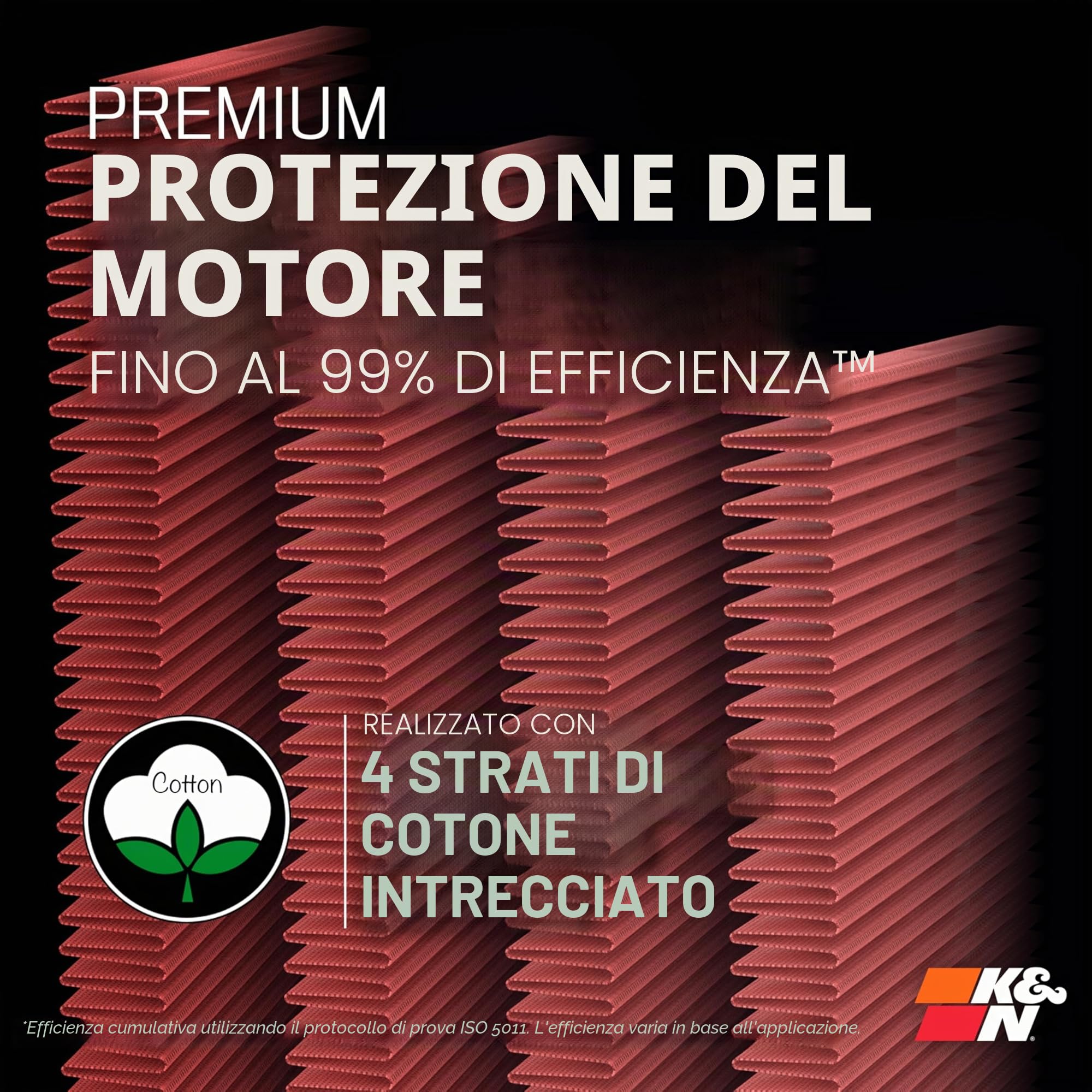 K&N 33-3005 Filtri Aria Sostitutivi Auto, Lavabile e Riutilizzabile