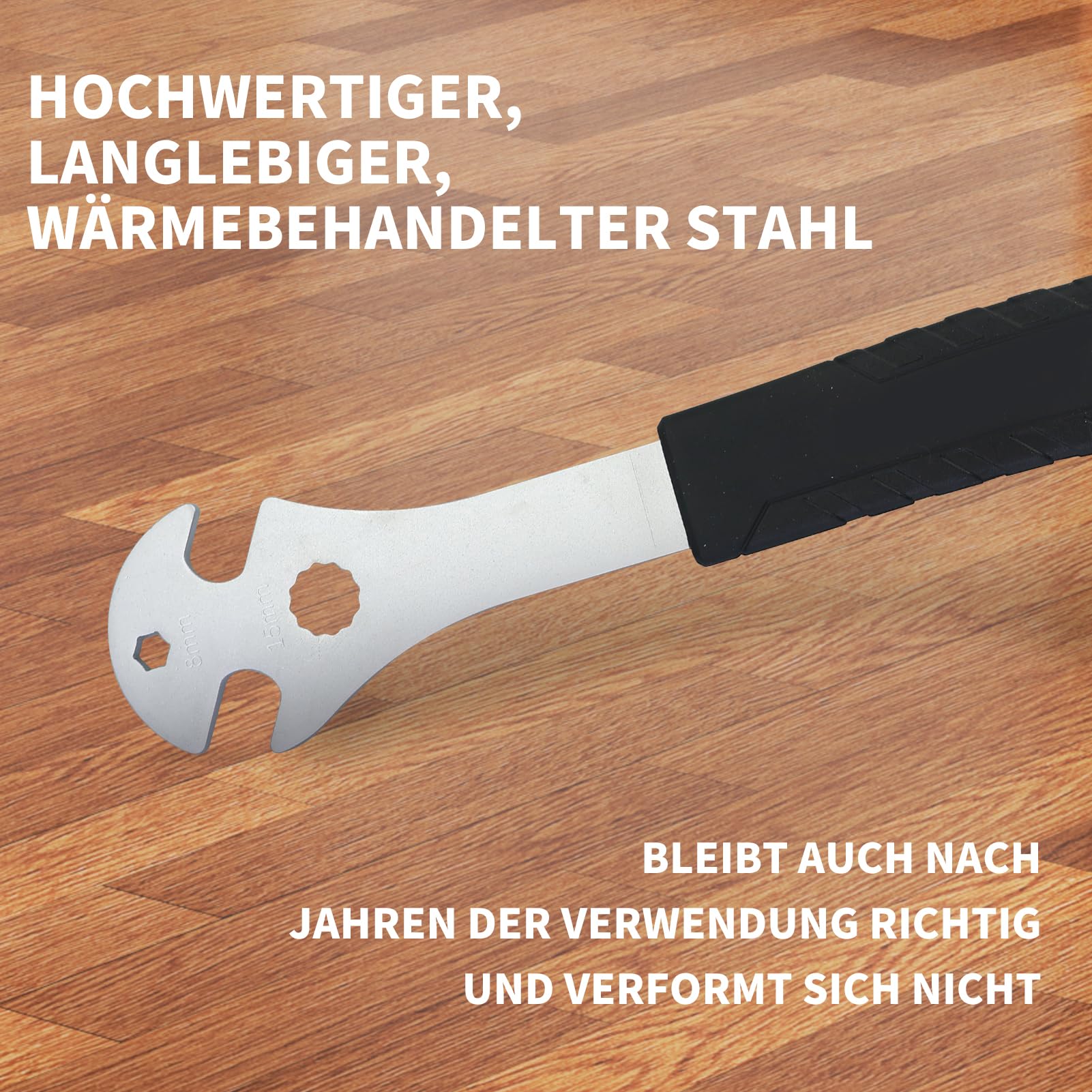 Sollbry Chiave Per Pedali Da Bicicletta Da 15 Mm/24 Mm, Chiave Conica Da 916 Con Impugnatura Extra Lunga Per Pedali Con Asse Anteriore E Posteriore 85576947