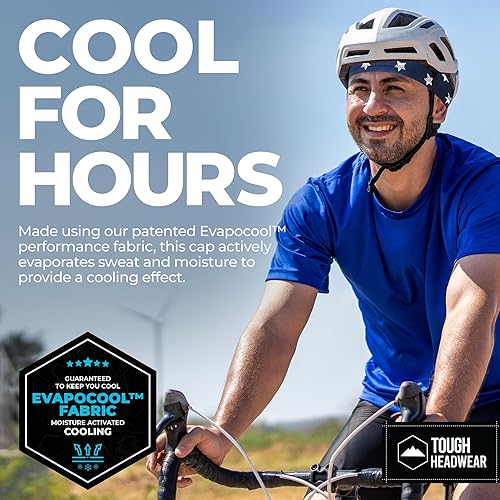 Vista 83 de Forro de casco de refrigeración para hombre, gorra de cráneo de ciclismo, forro de casco de motocicleta Negro