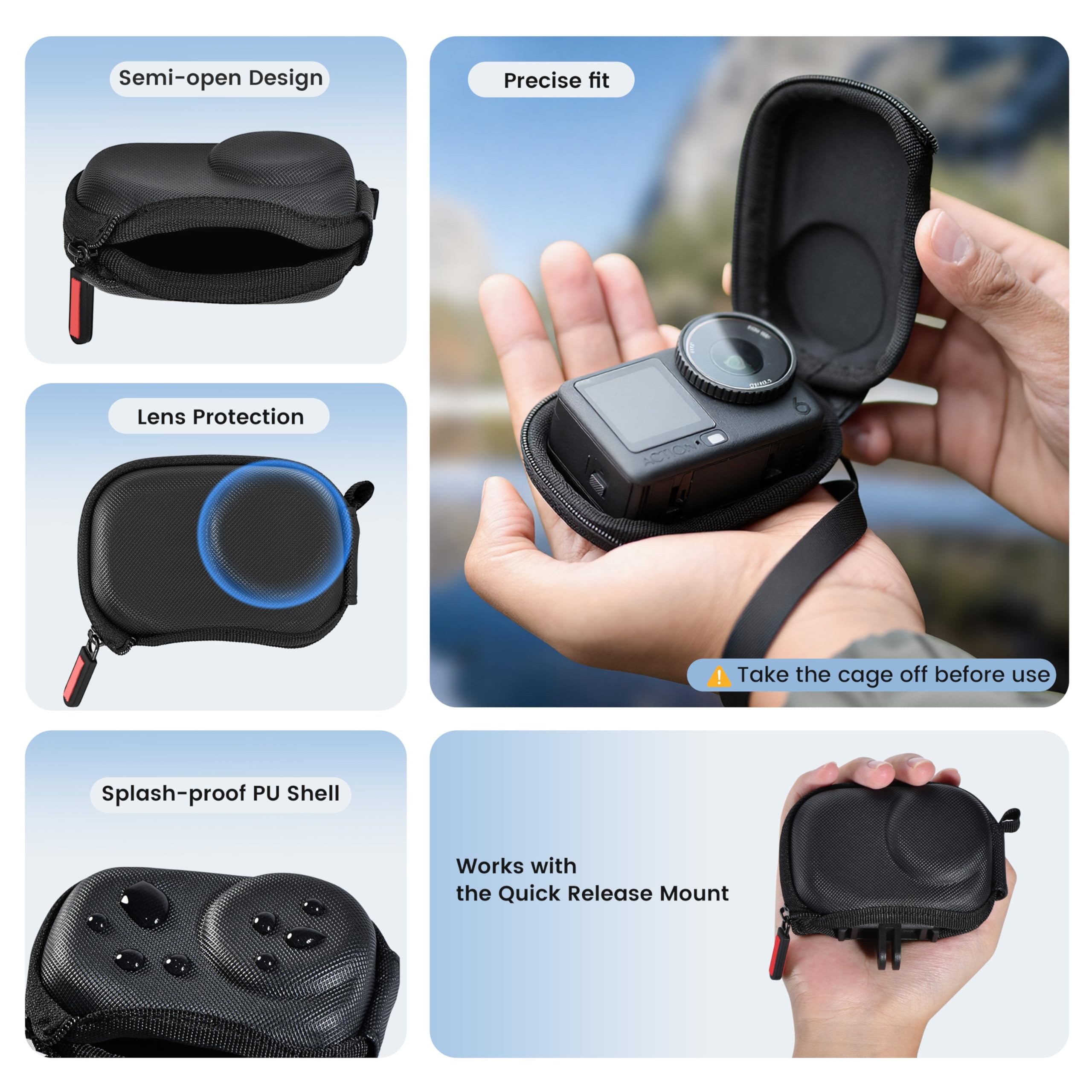 STARTRC PHOTO Mini Sac de Rangement Portable pour DJI Osmo Action 6