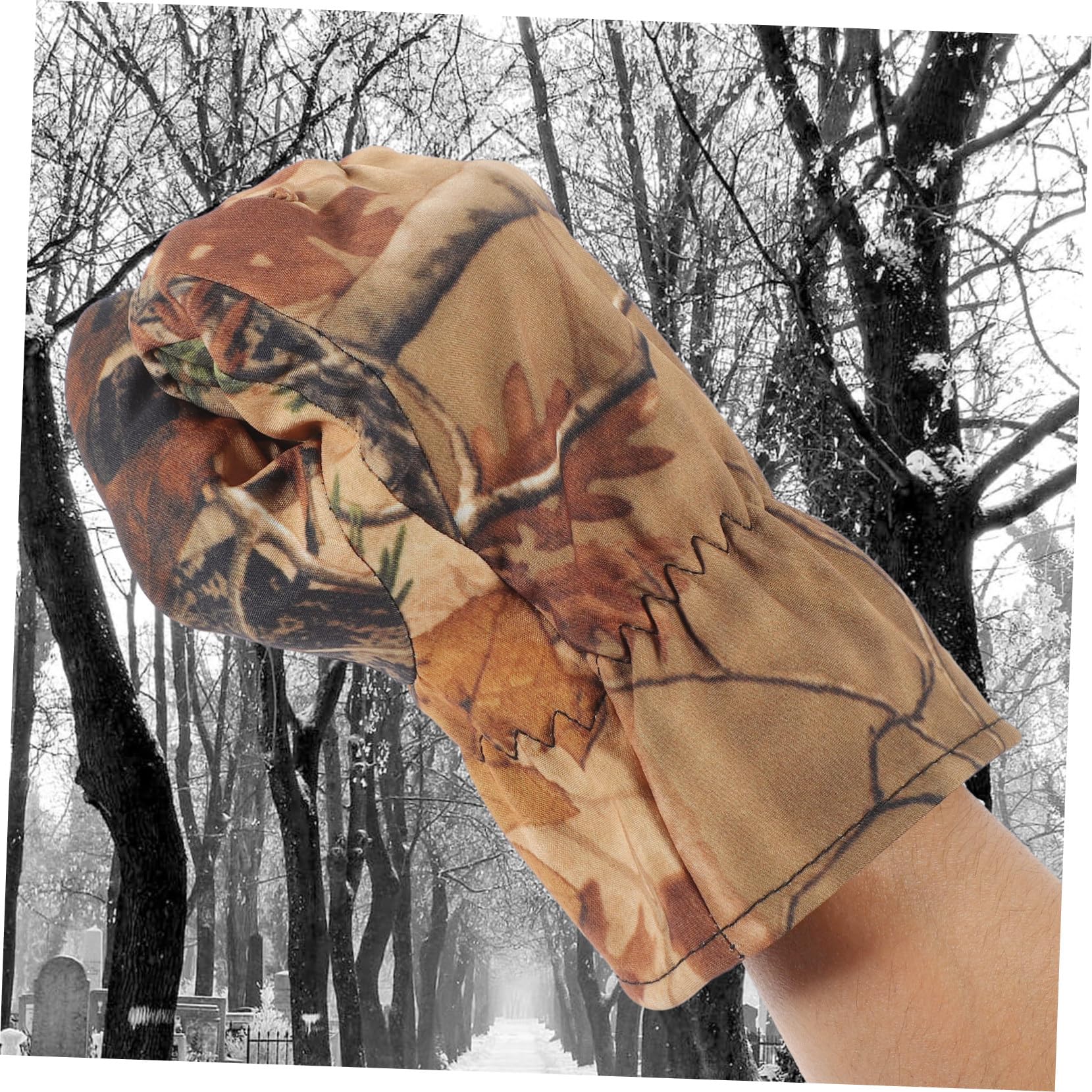 Didiseaon Guanti da Caccia Camouflage con Fodera in Pile Termico Guanti Outdoor Full Finger per Caccia Pesca e Attività Invernali XL Camouflage Jungle