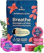 Shower Steamers Aromatherapy - Eucalyptus & Mint Shower Bath Bombs w/Essential Oils for Self Care and Relaxation | Birthday Gifts for Women, Men Who Have Everything