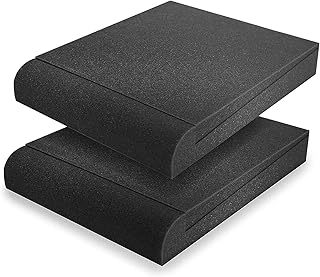 Acoustic Isolation Pads, Studio Monitor Isolation Pads, Pair of Two High Density Studio Monitor Isolation Pads Pair For 5 Inch Monitors