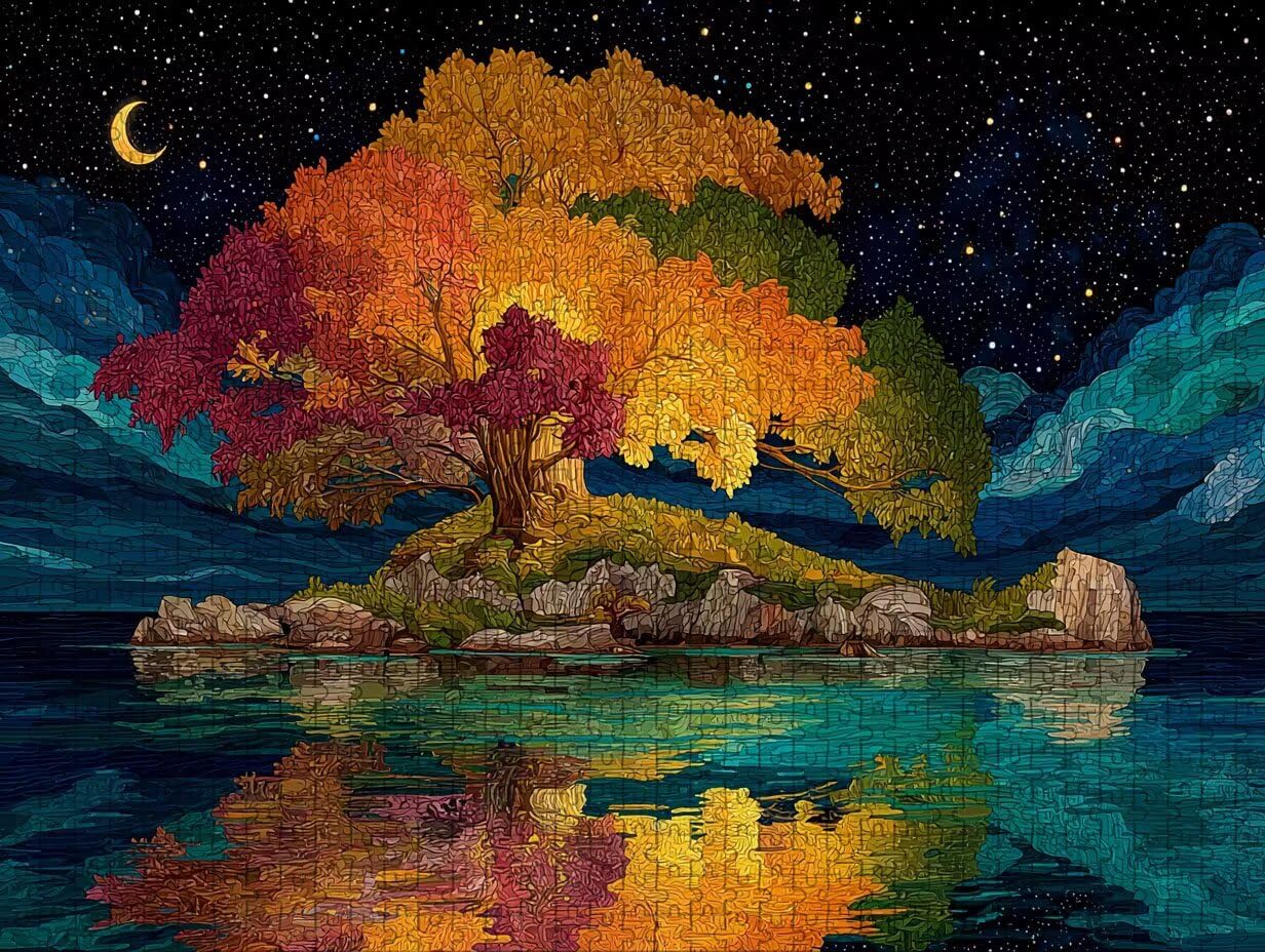 Puzzle 6000 elementów dla dorosłych drzewo, drewniane puzzle, 178 x 104 cm, części ściśle do siebie pasują, dla mężczyzn, kobiet, starszych seniorów, relaks i odstresowanie, prezenty, dekoracja