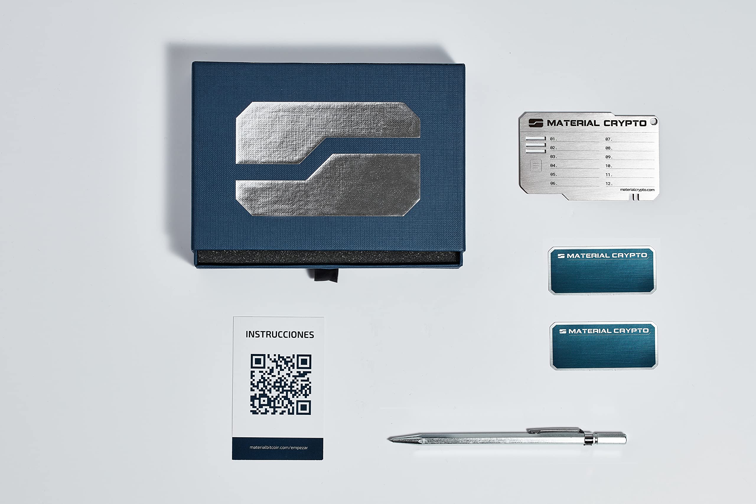 Matériau - Crypto Seed Storage Steel - Crypto Wallet en acier inoxydable - Portefeuille  crypto sécurisé - Résistant aux piratages - Matériel pour crypto-monnaie  (Wallet DIY) : Amazon.fr: Mode